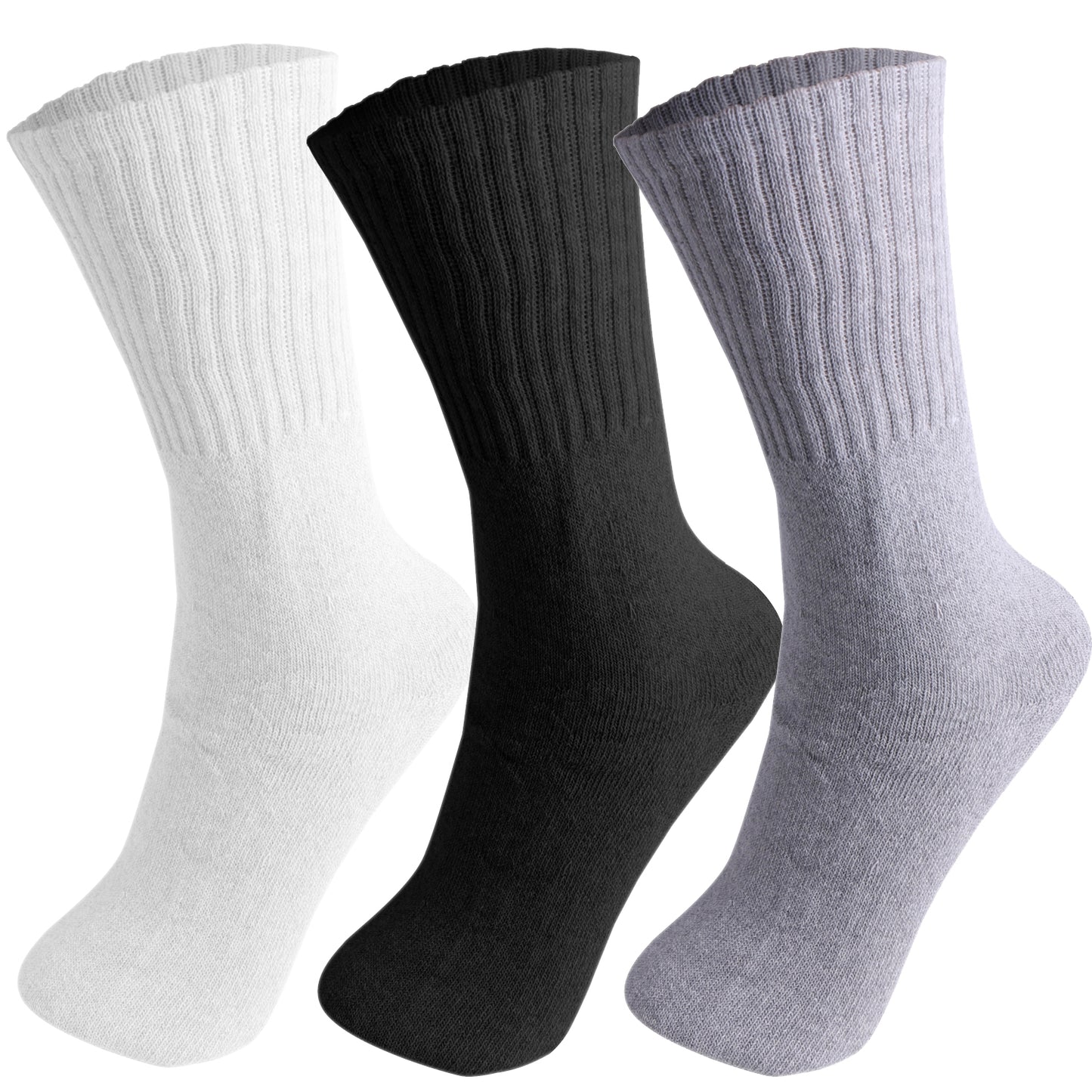 Women’s Cotton Crew Socks - Comfortable  Everyday Basics