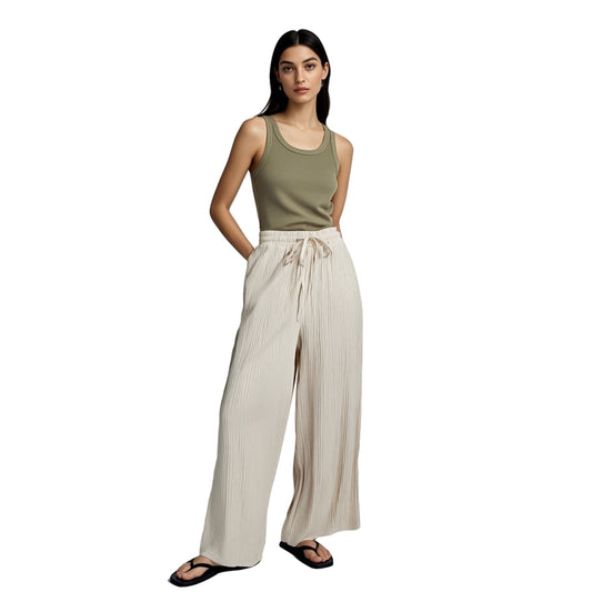 Women’s Twig Pleated Palazzo Pants with Pockets