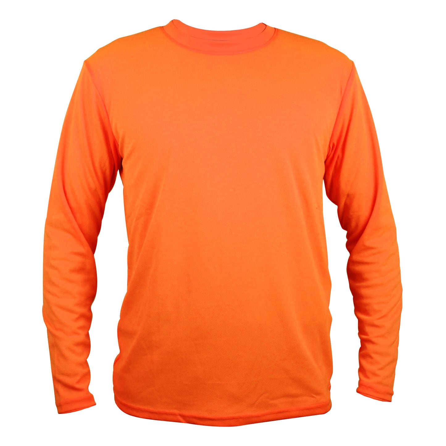 Men’s Hi-Vis Long Sleeve Shirt - Summer Sun Protection for Construction Safety