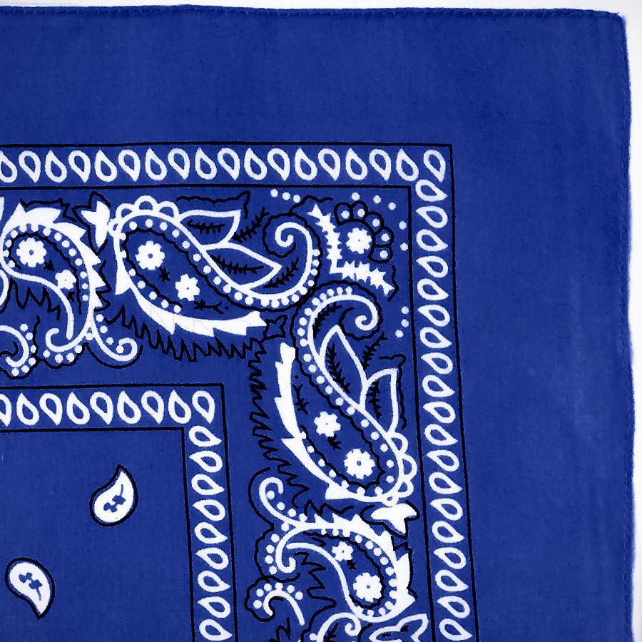 Men Women 3-Pack 100% Cotton Paisley Pattern Bandanas – Face Mask, Square Scarf & Headwear Set