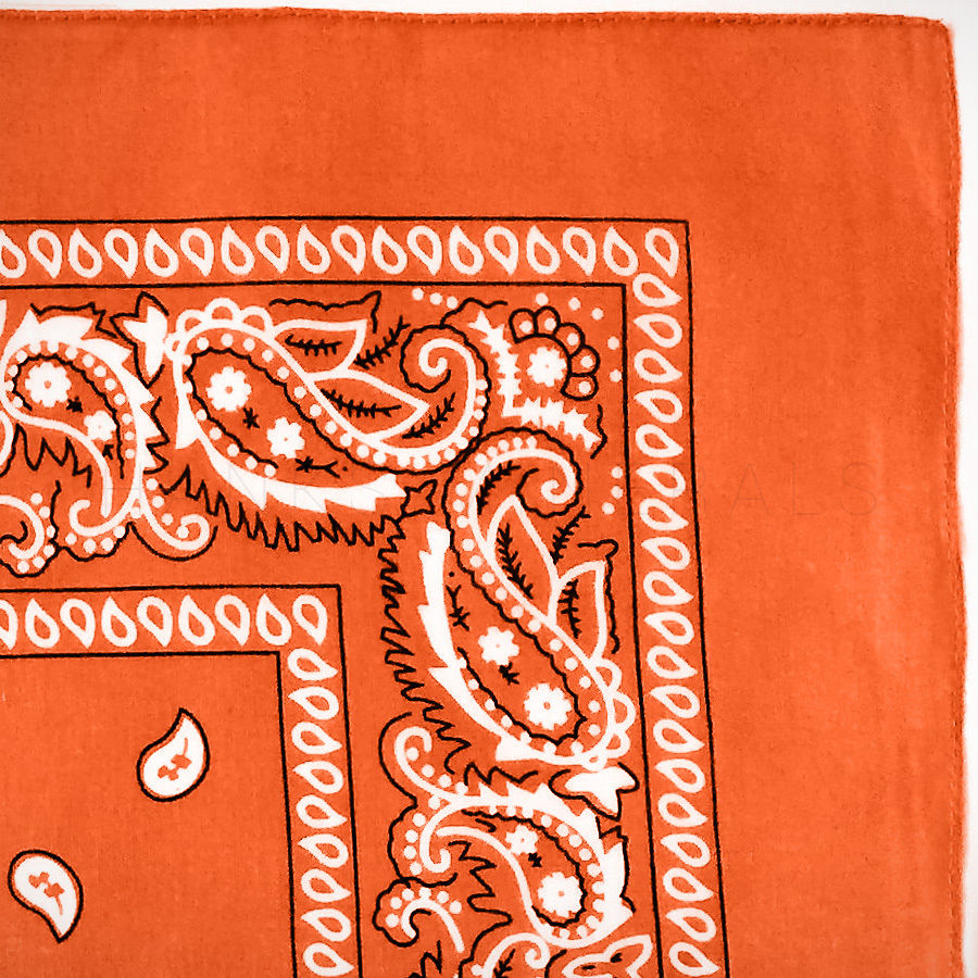 Men Women 3-Pack 100% Cotton Paisley Pattern Bandanas – Face Mask, Square Scarf & Headwear Set